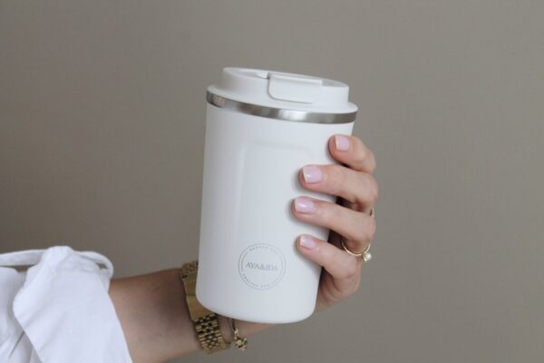 AYA&IDA Cup2GO 380 ml_Winter White_vergroot